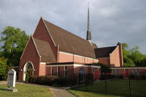 Here's the church at sunrise. As usual, it was a large compound with an attached gymnasium. Church at sunrise