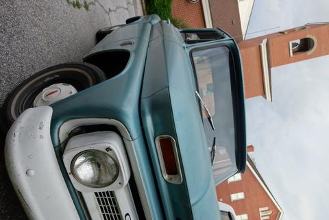 One of the church members who made breakfast drove this adorable pickup. Cars last longer without salt. Old pickup truck